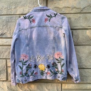 Embroidered Floral Jean/Denim Jacket